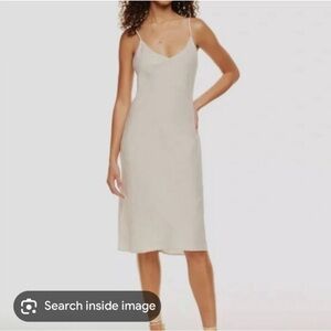 Aritzia linen slip dress